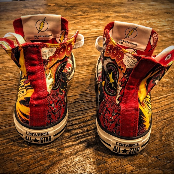 Converse Rare Flash Collectors Find For A True DC Comic Flash Fan - Picture 2 of 9